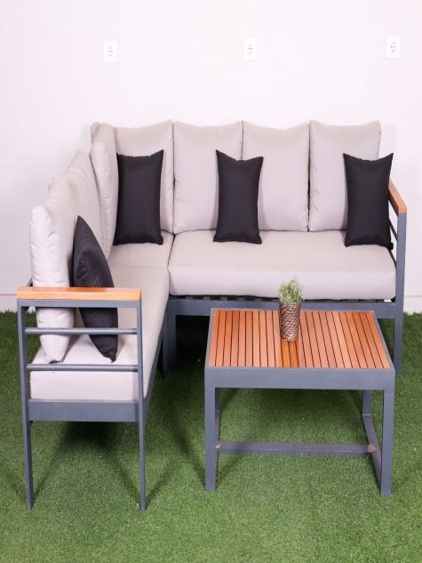 Outdoor L-shaped sofa 