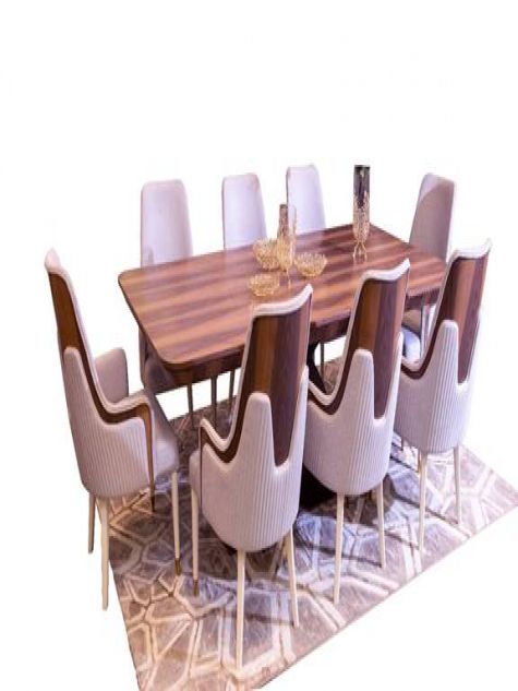 LF-D000300 Dining table with 8 chairs